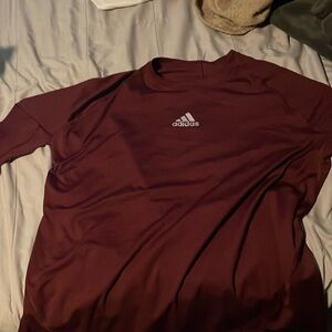 High quality men compression shirt, maroon